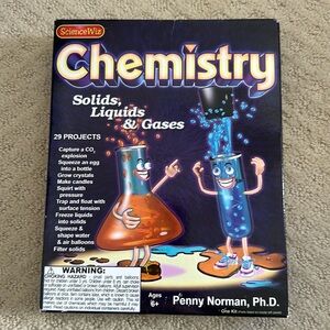 NIB Science Wiz Chemistry Solids, Liquids & Gas Kit Ages 6+